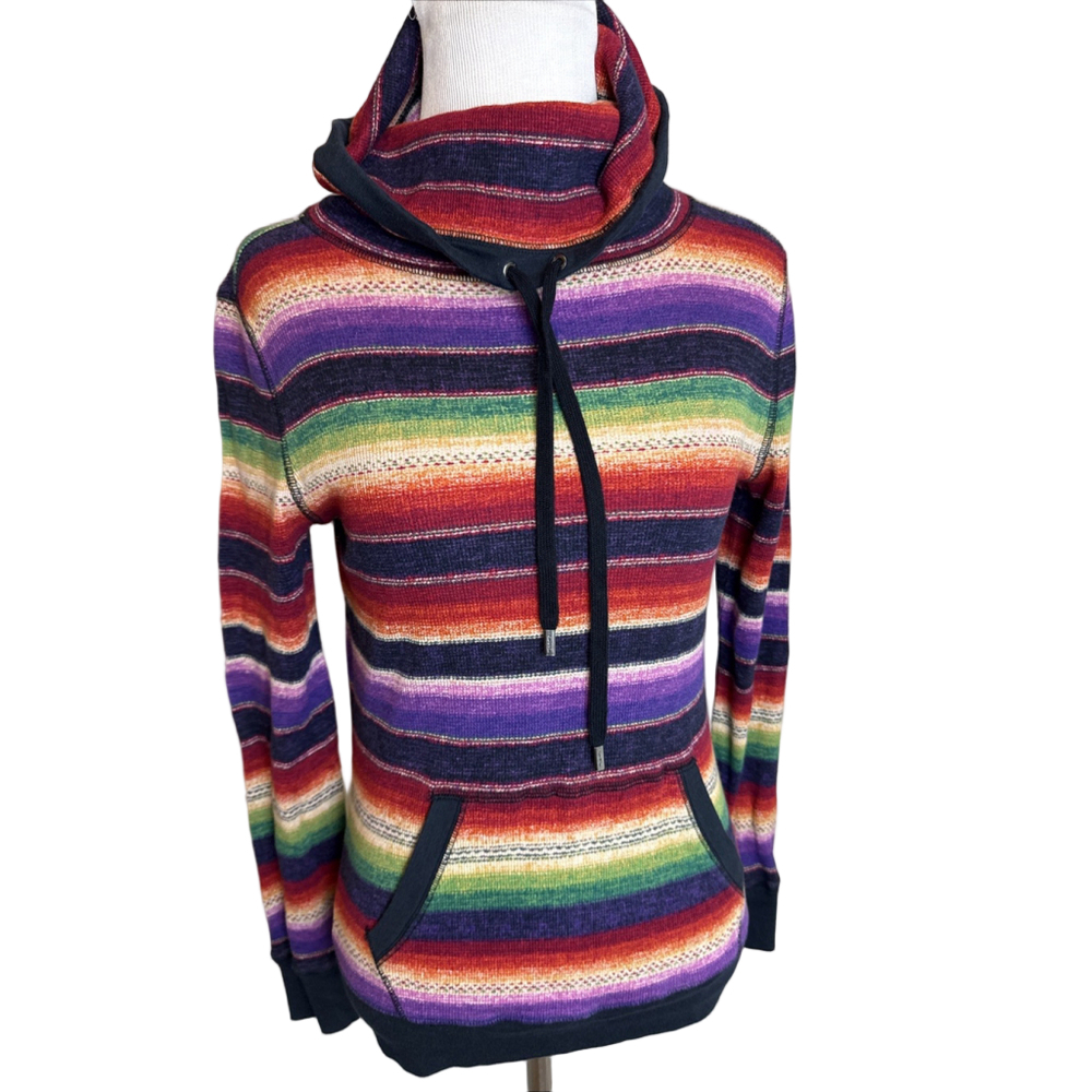 Ralph Lauren Southwestern Cowl Neck Thermal Shirt Extra Small